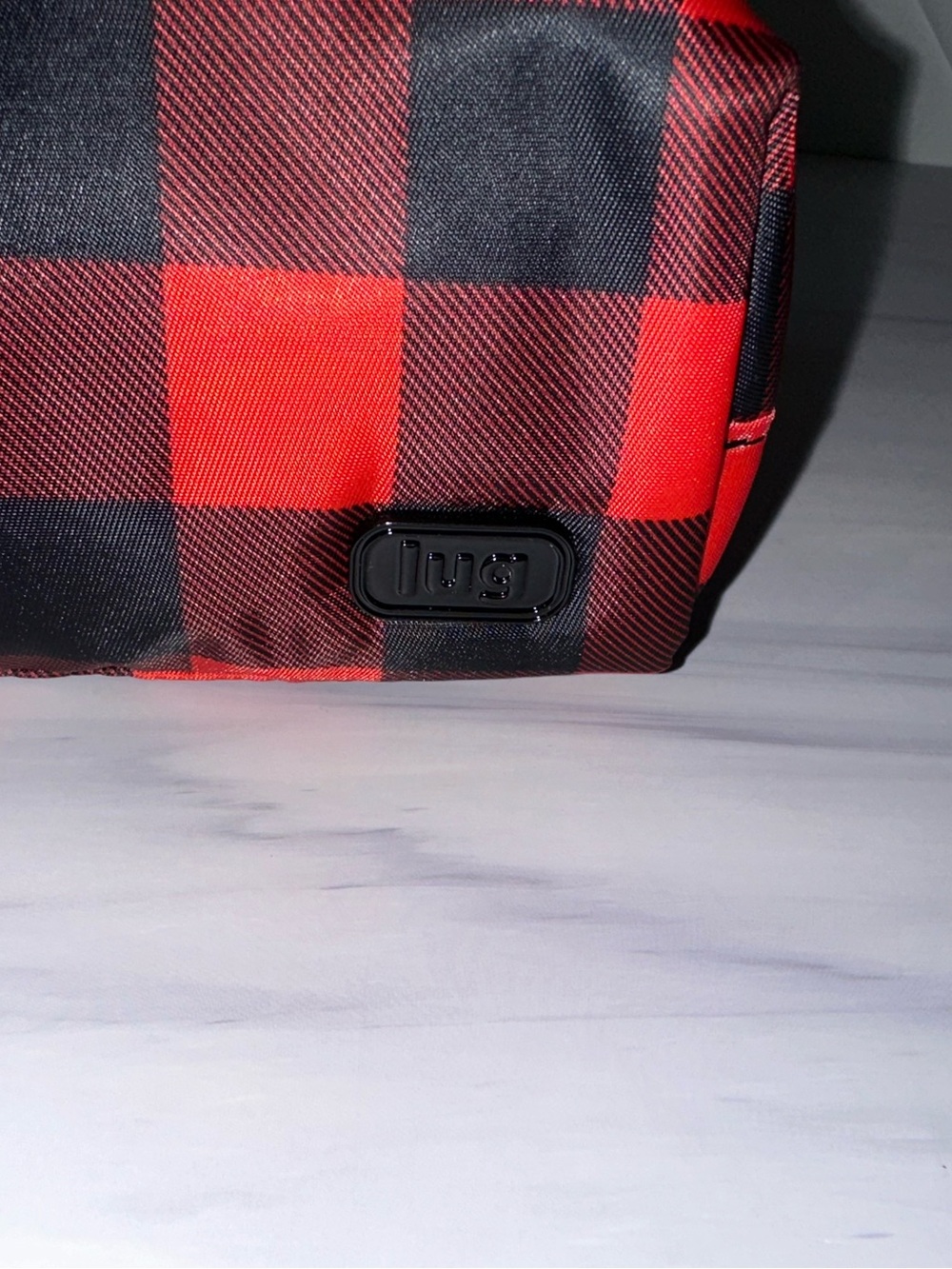 Lug Jib (Set of 2) Zip Pouch Buffalo Check Red - NEW - Picture 4 of 6